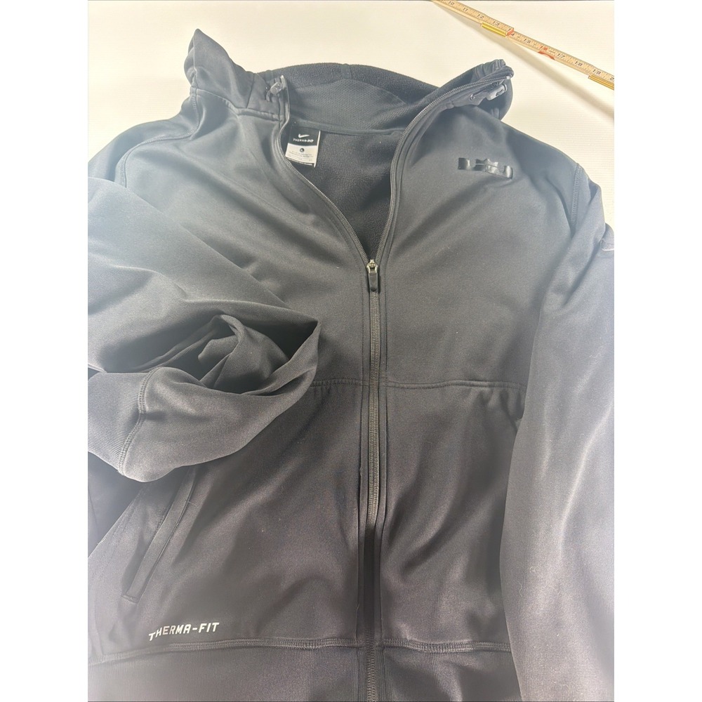 Therma-FIT Men's XL Black Full Zip Hoodie Graphic Back LeBron